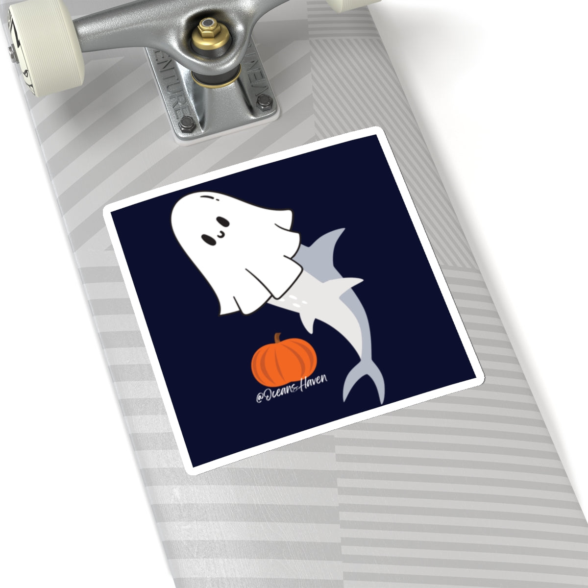 Cute Ghost Shark Sticker