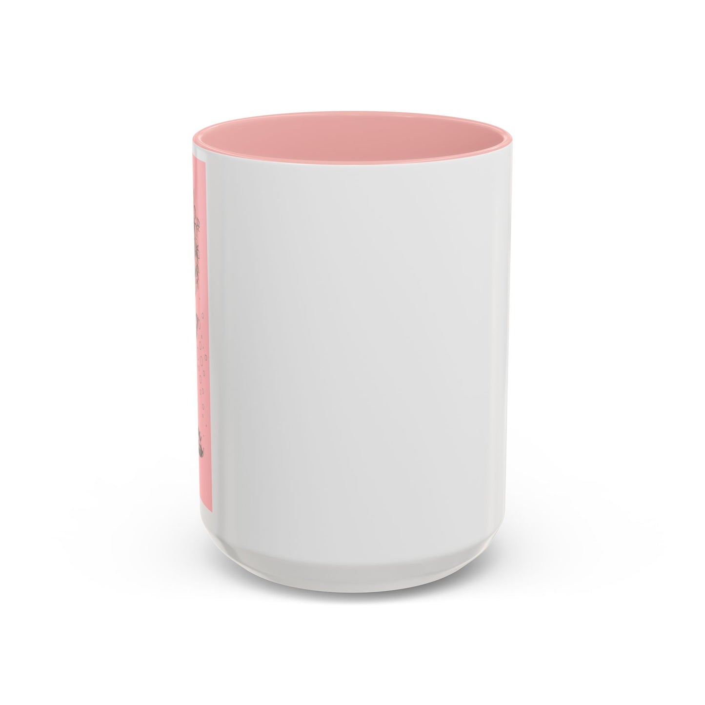 Minimal Pink Accent Coffee Mug | Accent Coffee Mug