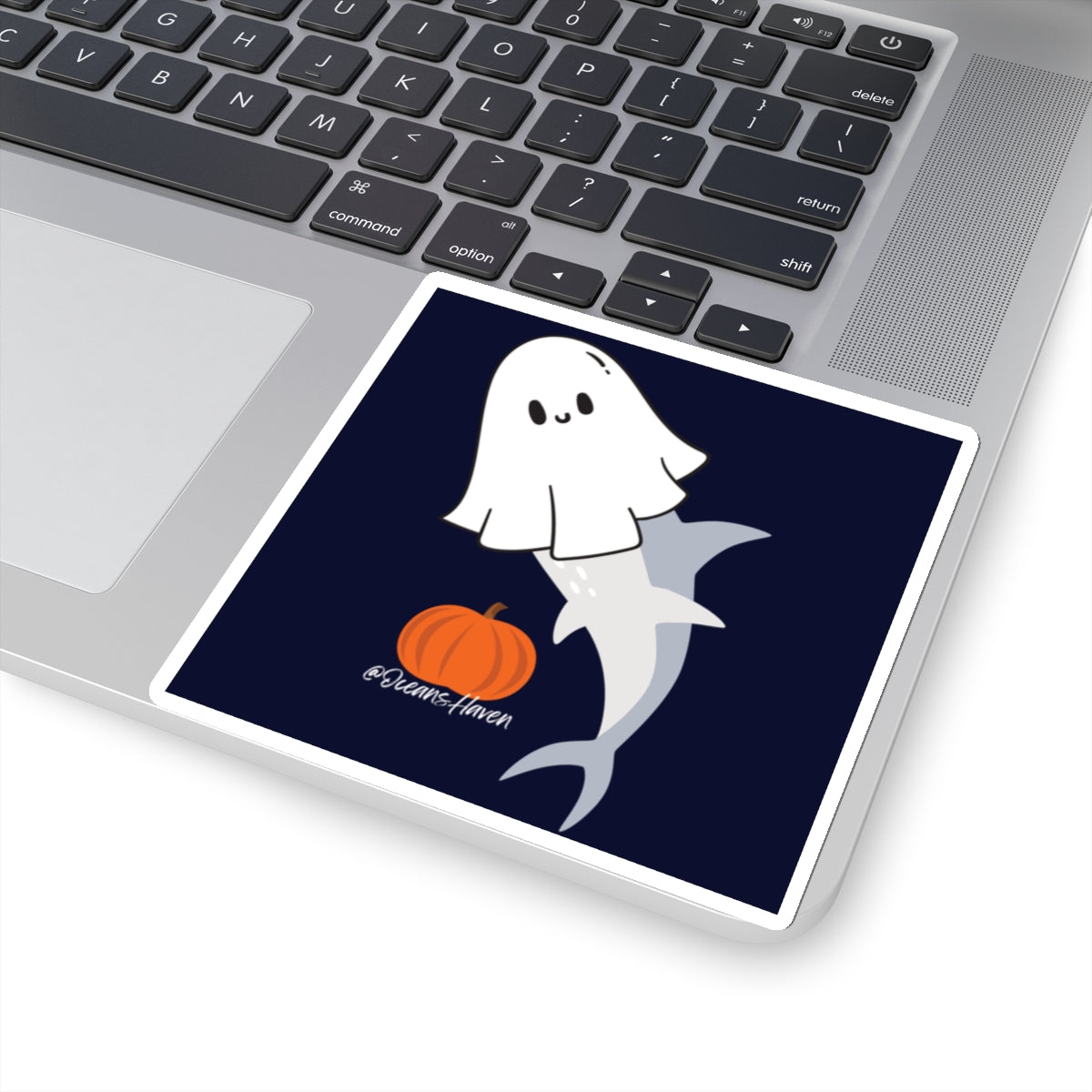 Cute Ghost Shark Sticker