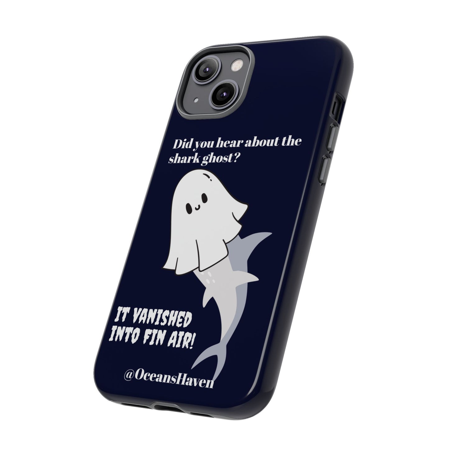 Cute Ghost Shark Phone Tough Phone Case