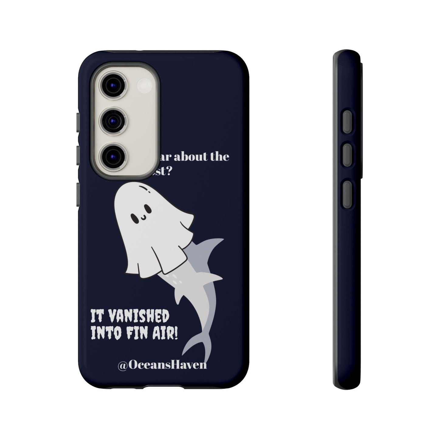 Cute Ghost Shark Phone Tough Phone Case