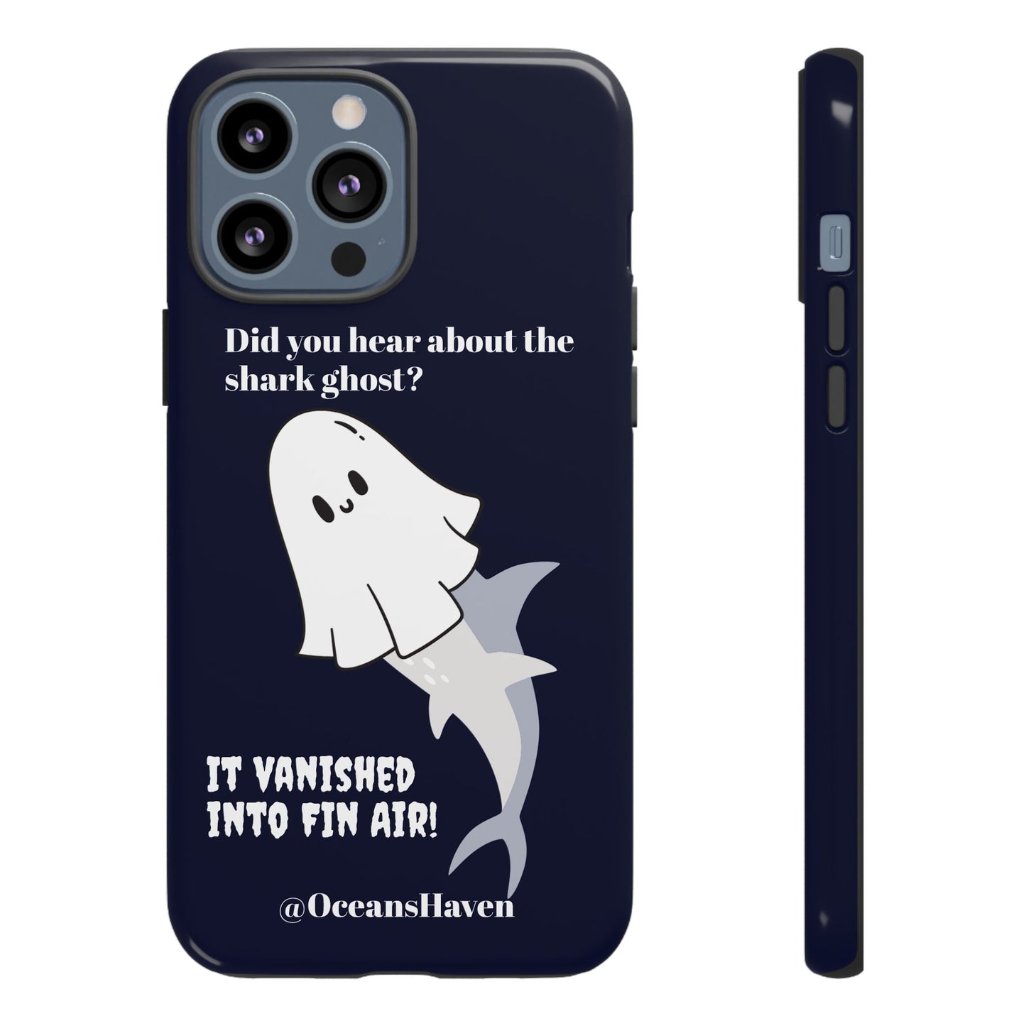 Cute Ghost Shark Phone Tough Phone Case