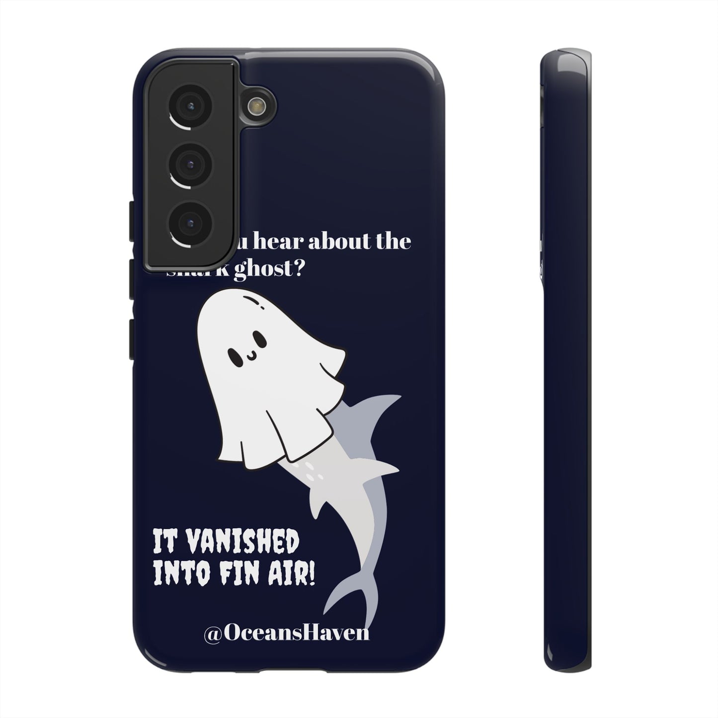 Cute Ghost Shark Phone Tough Phone Case