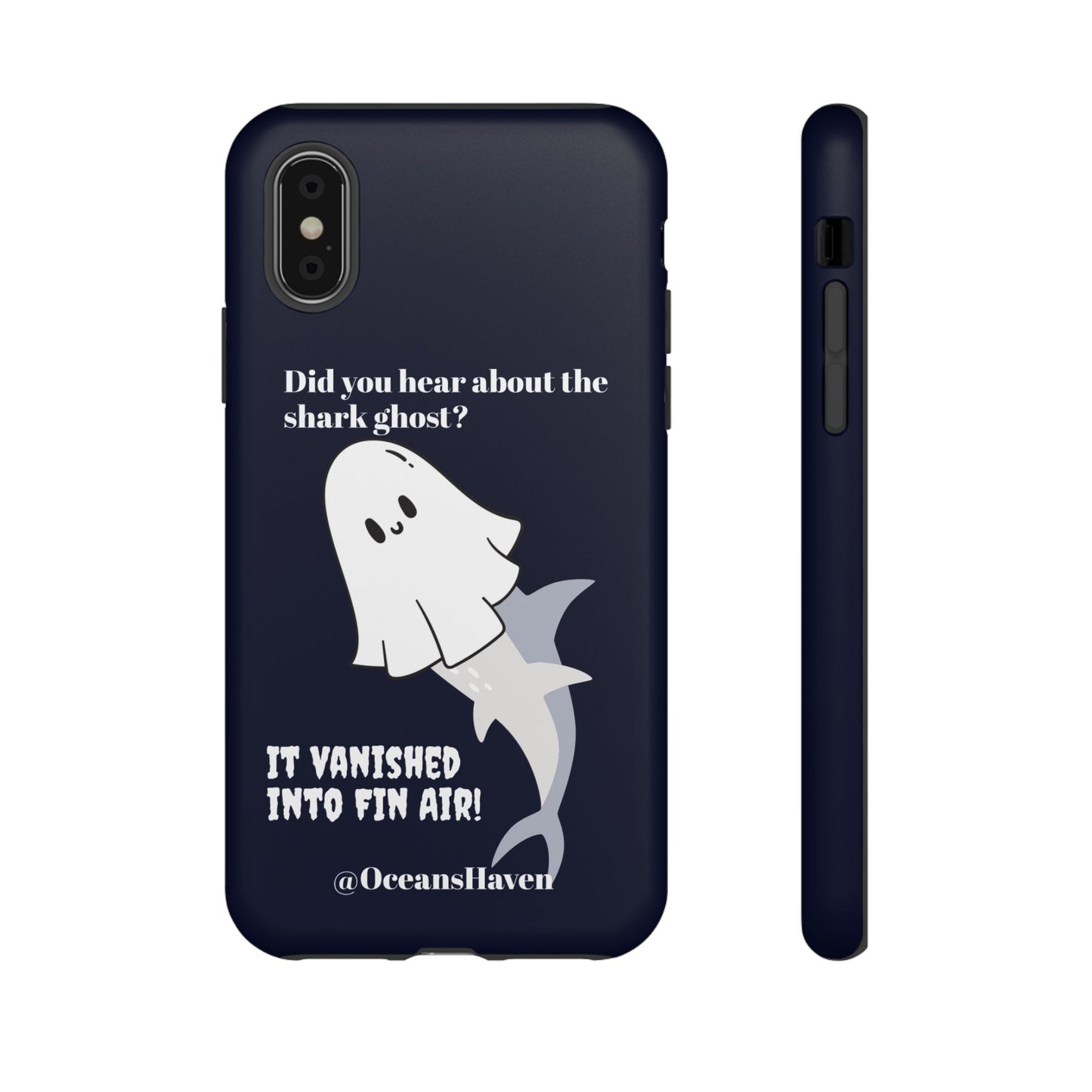 Cute Ghost Shark Phone Tough Phone Case