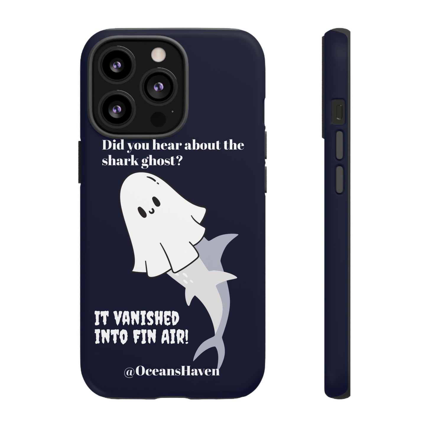 Cute Ghost Shark Phone Tough Phone Case