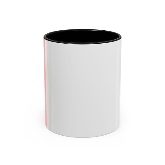 Minimal Pink Accent Coffee Mug | Accent Coffee Mug