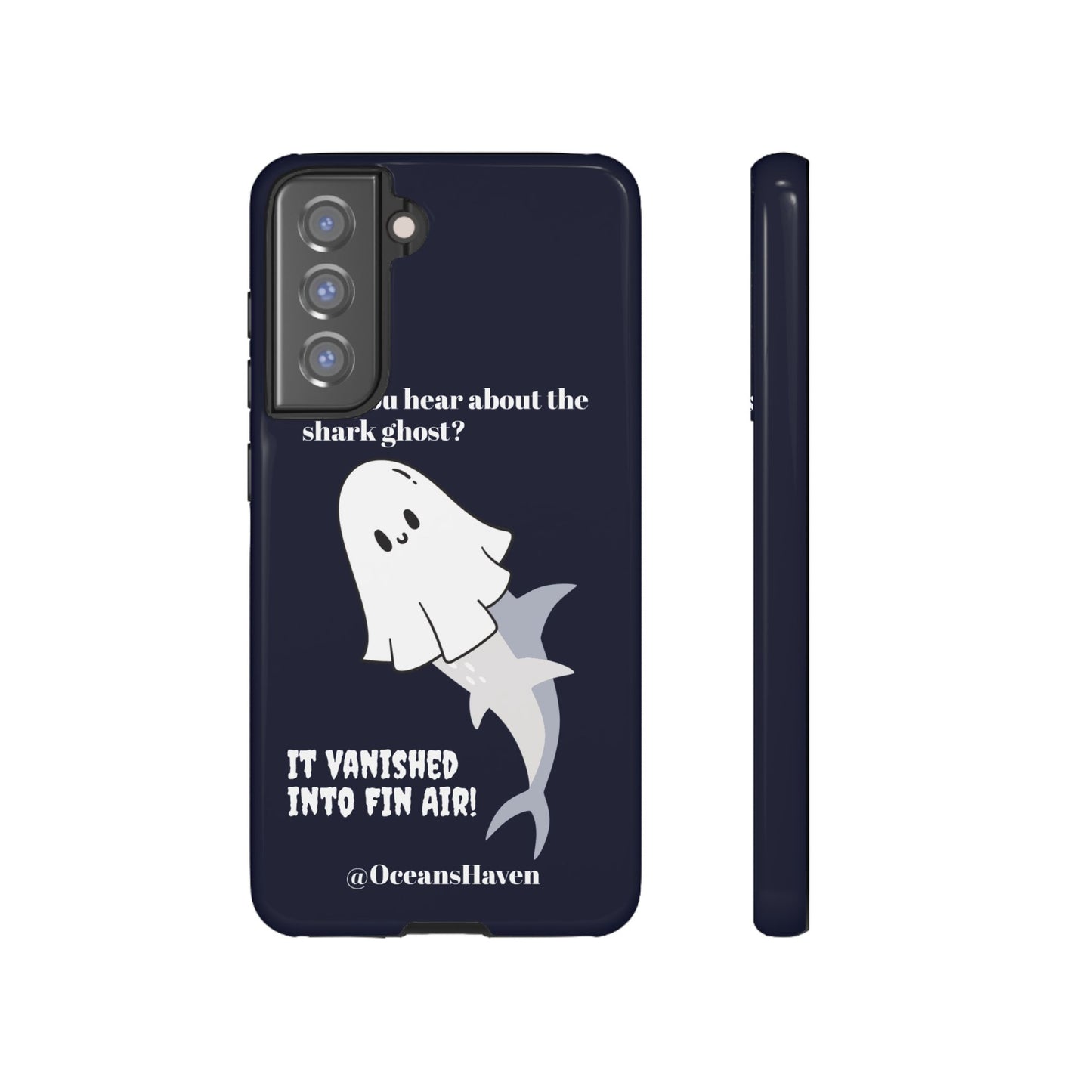 Cute Ghost Shark Phone Tough Phone Case