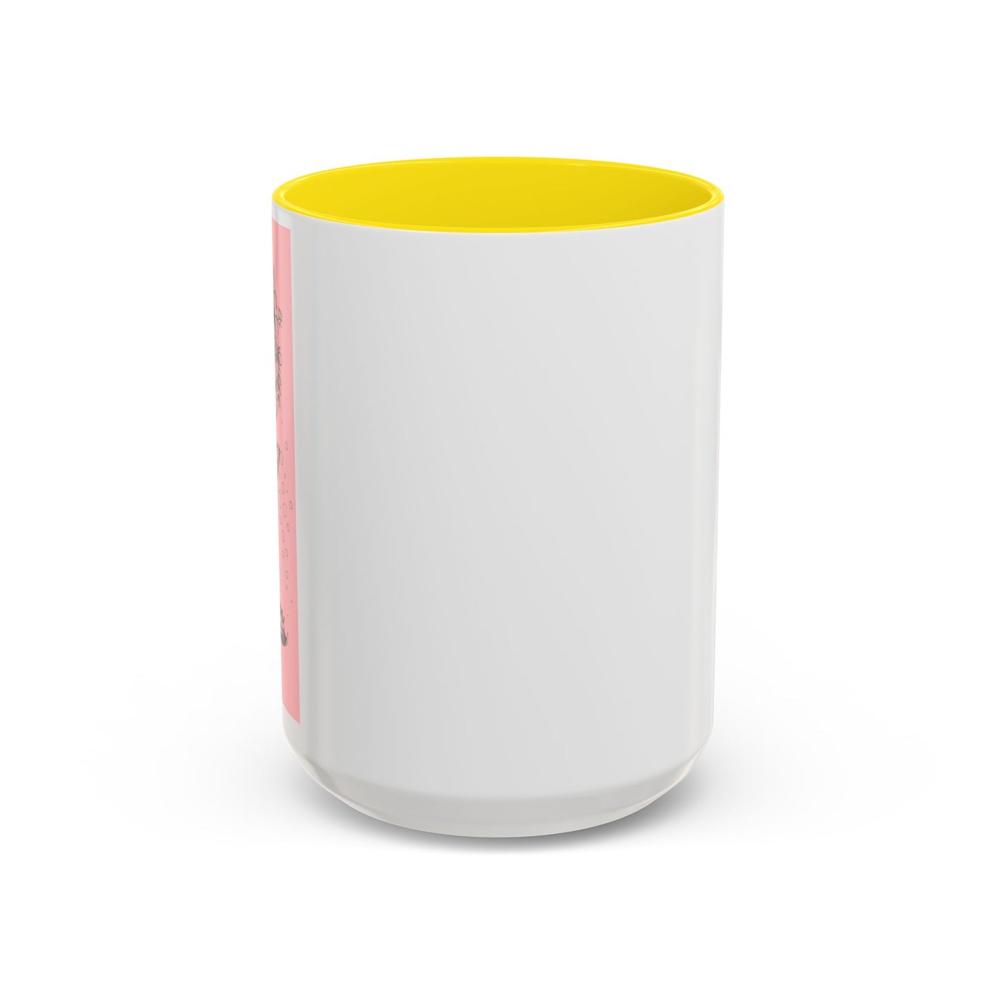 Minimal Pink Accent Coffee Mug | Accent Coffee Mug
