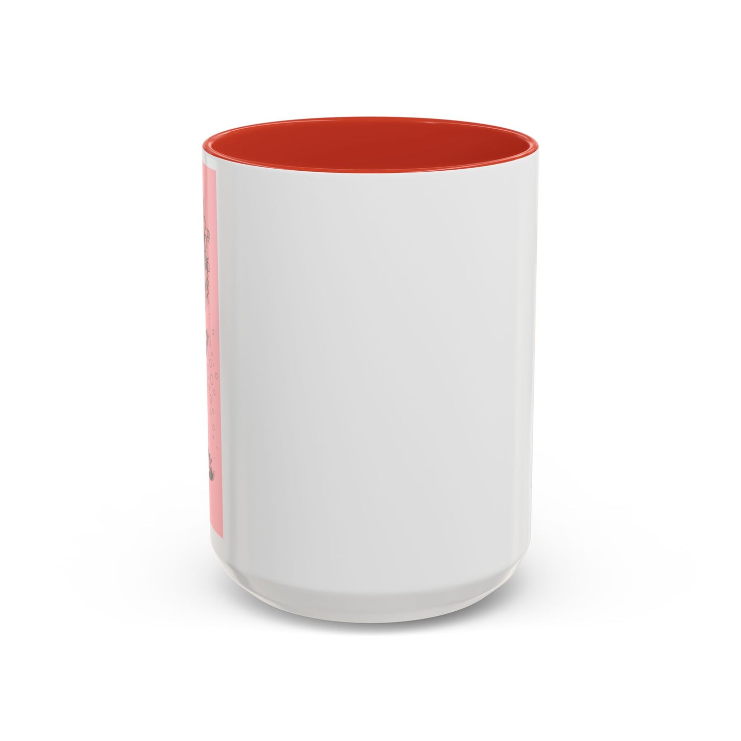 Minimal Pink Accent Coffee Mug | Accent Coffee Mug