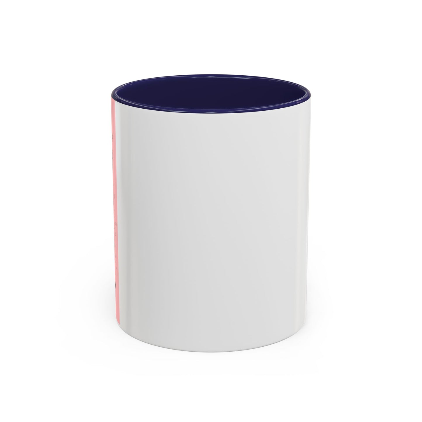 Minimal Pink Accent Coffee Mug | Accent Coffee Mug