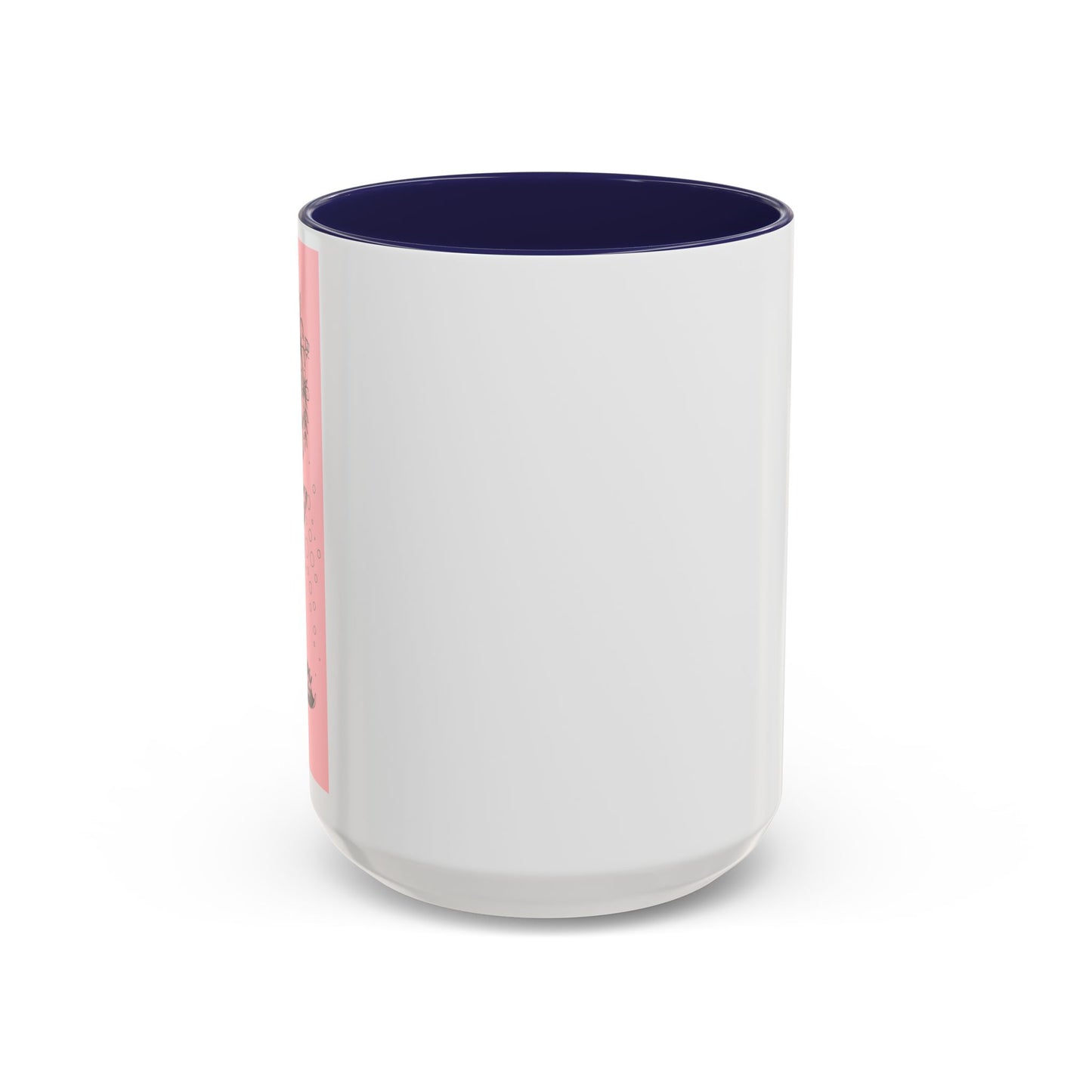 Minimal Pink Accent Coffee Mug | Accent Coffee Mug