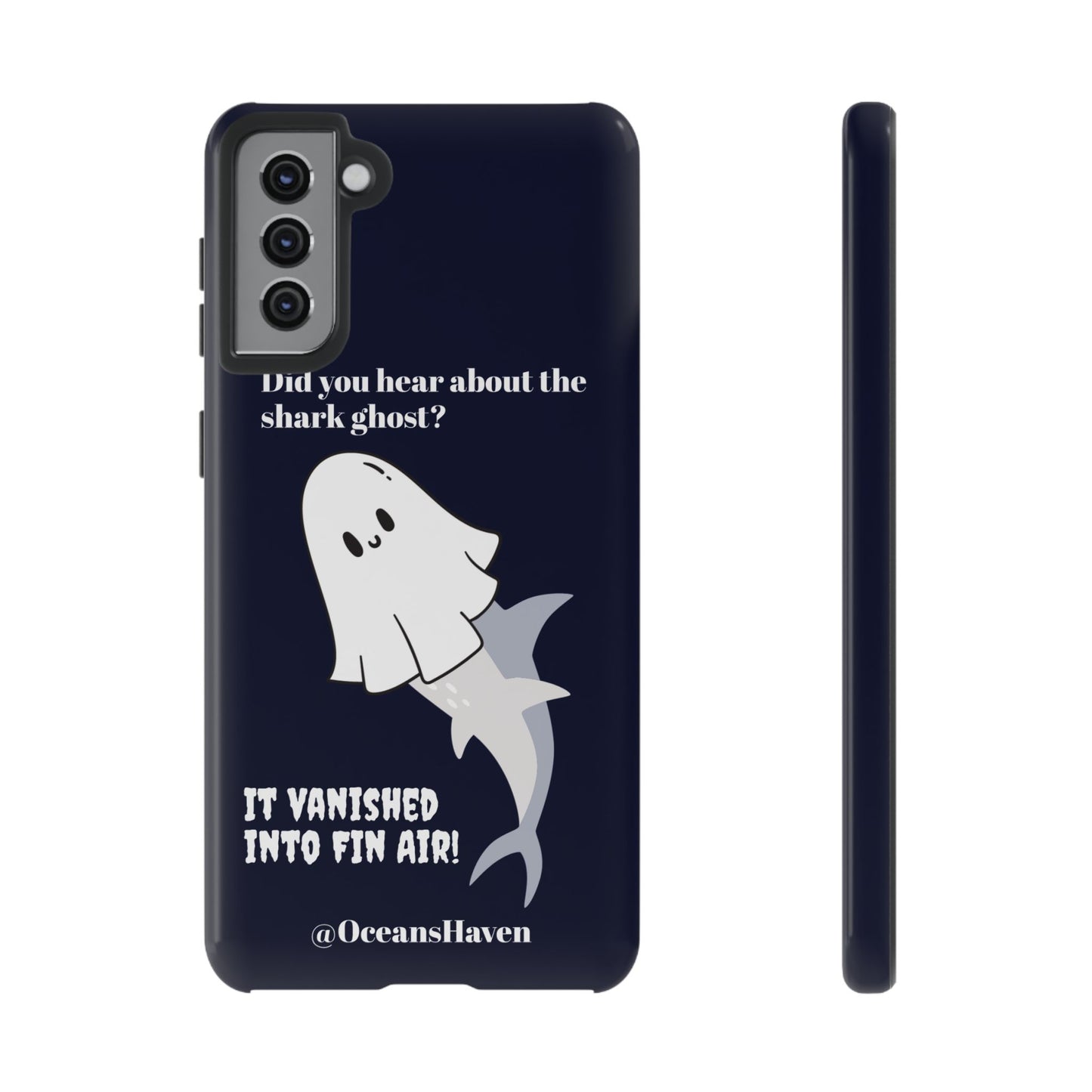 Cute Ghost Shark Phone Tough Phone Case