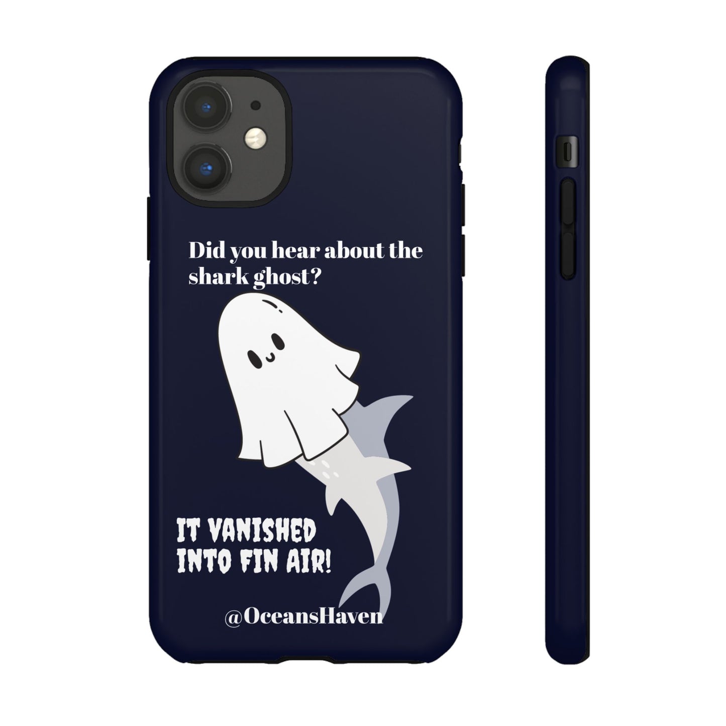 Cute Ghost Shark Phone Tough Phone Case