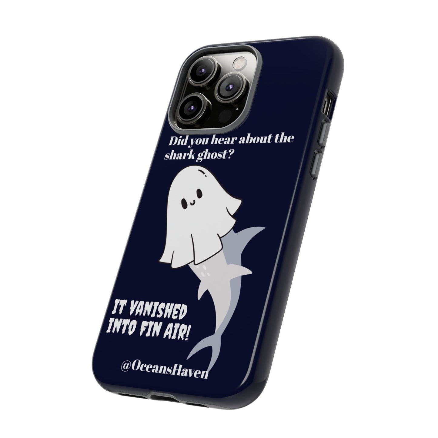 Cute Ghost Shark Phone Tough Phone Case