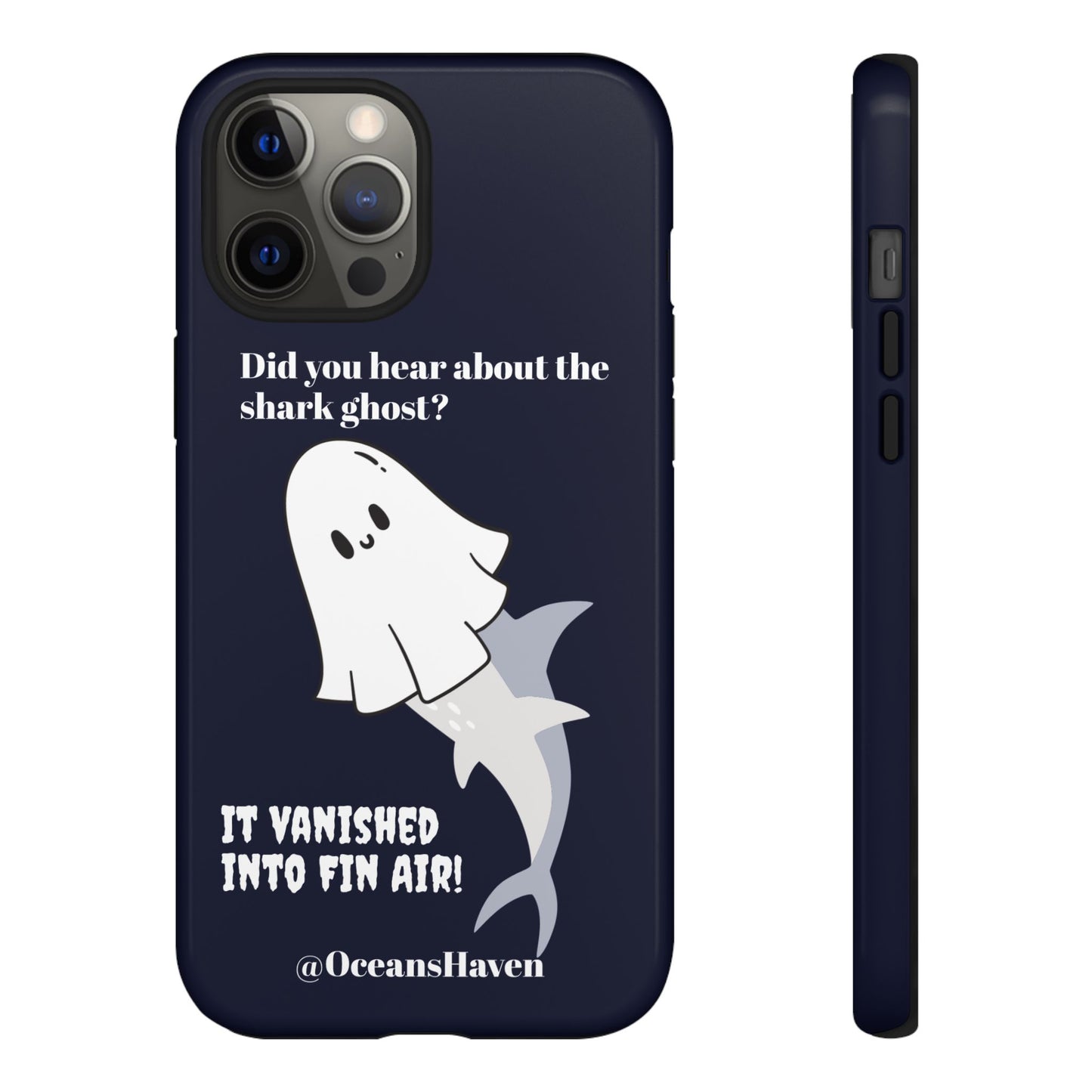 Cute Ghost Shark Phone Tough Phone Case