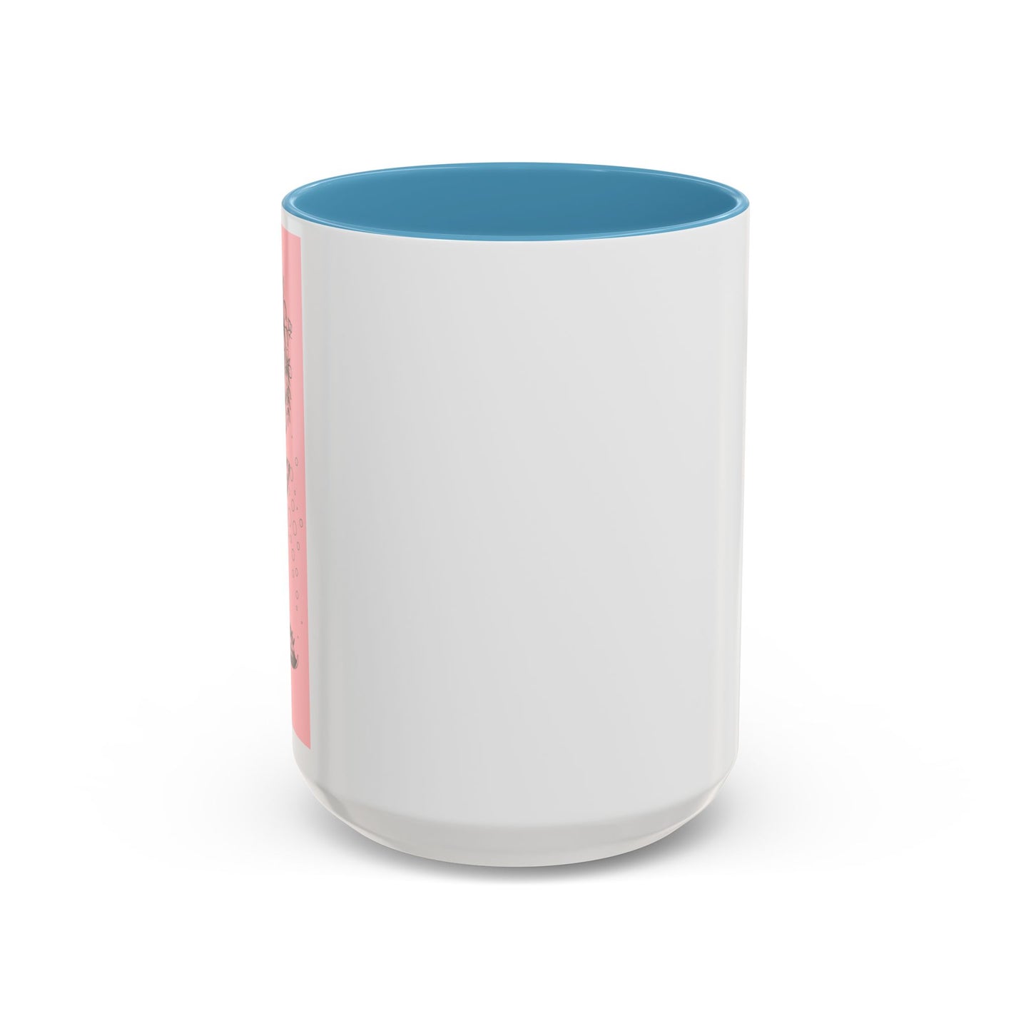 Minimal Pink Accent Coffee Mug | Accent Coffee Mug