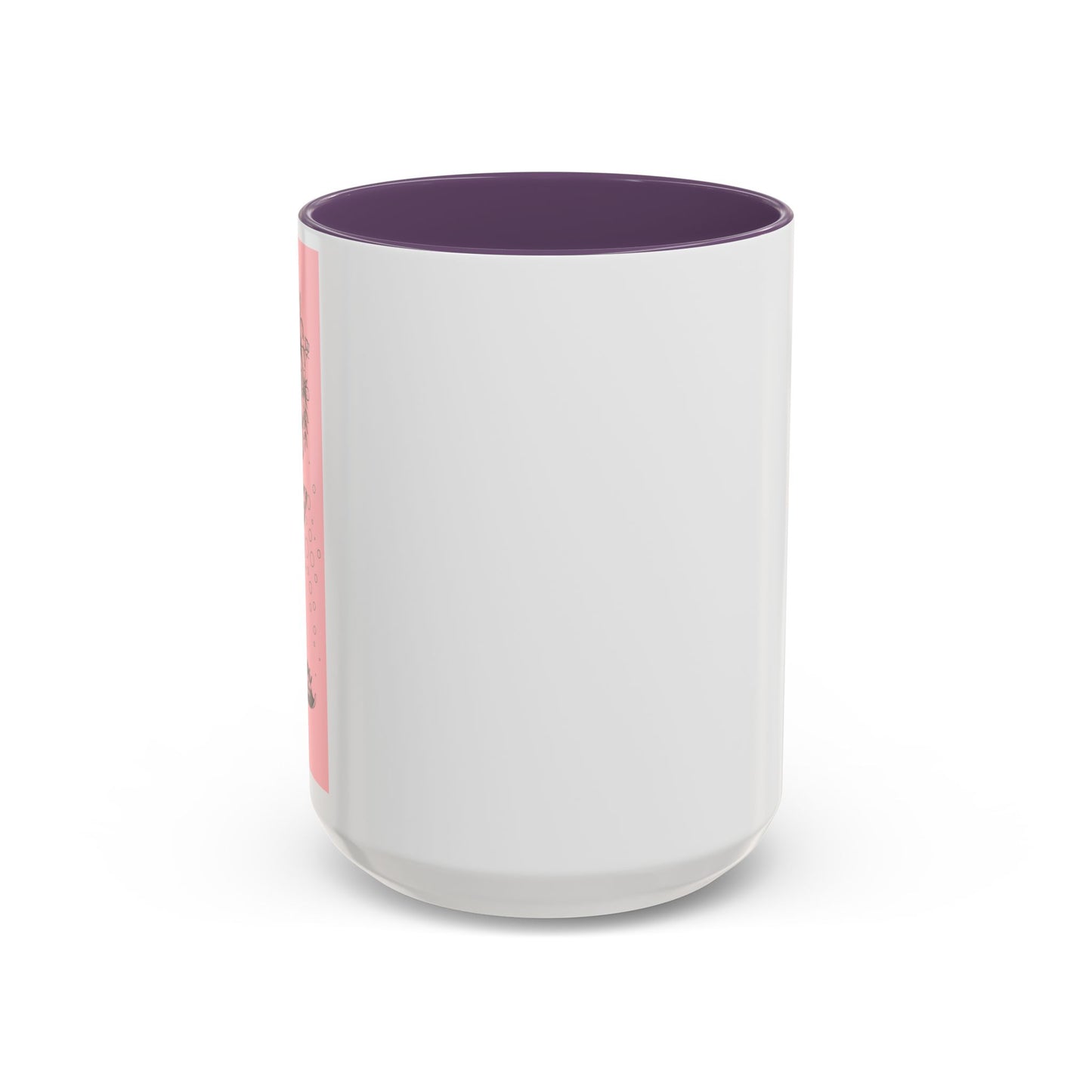 Minimal Pink Accent Coffee Mug | Accent Coffee Mug