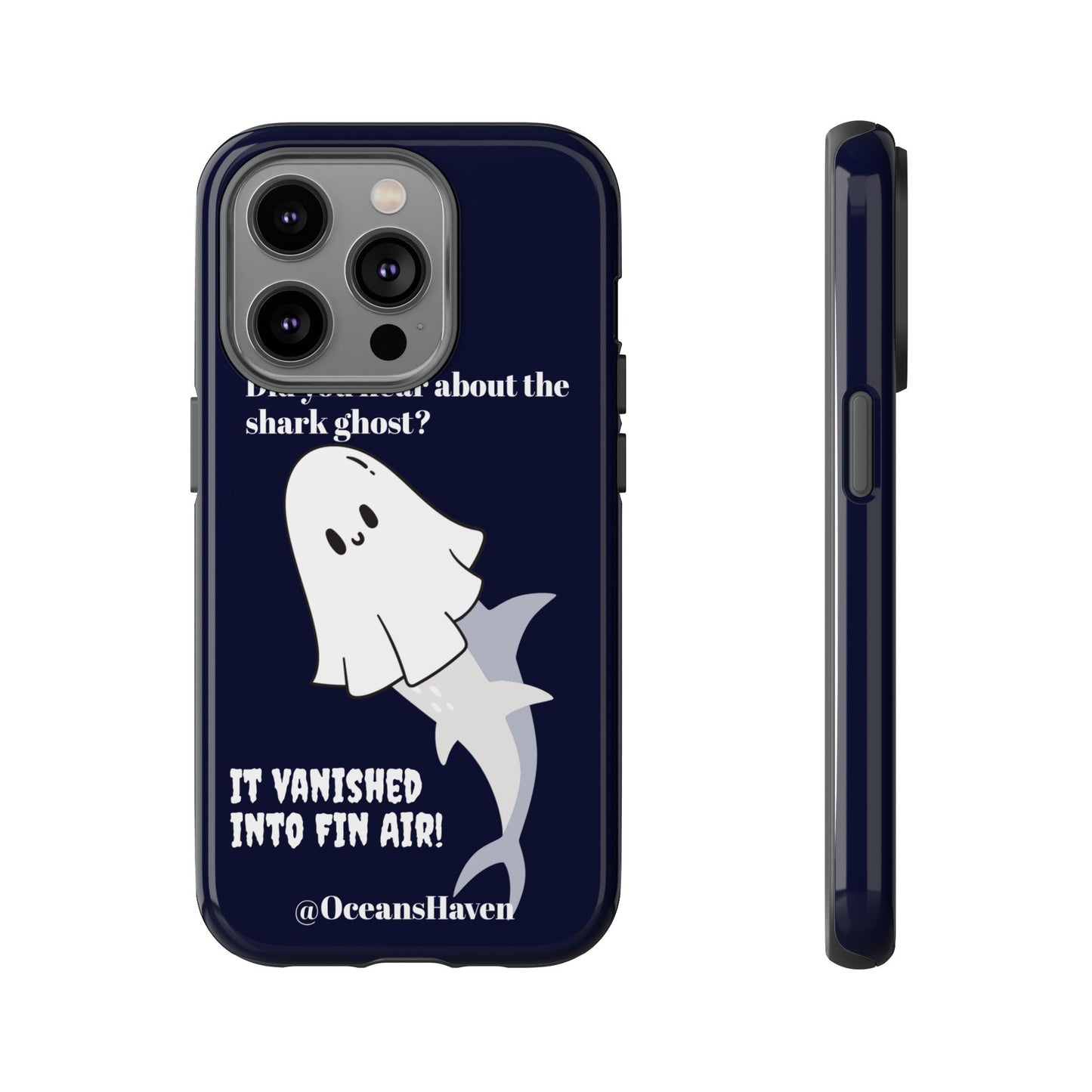 Cute Ghost Shark Phone Tough Phone Case