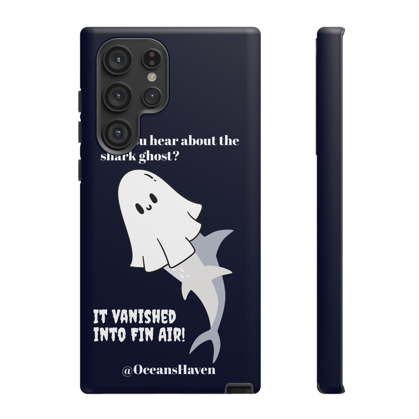 Cute Ghost Shark Phone Tough Phone Case