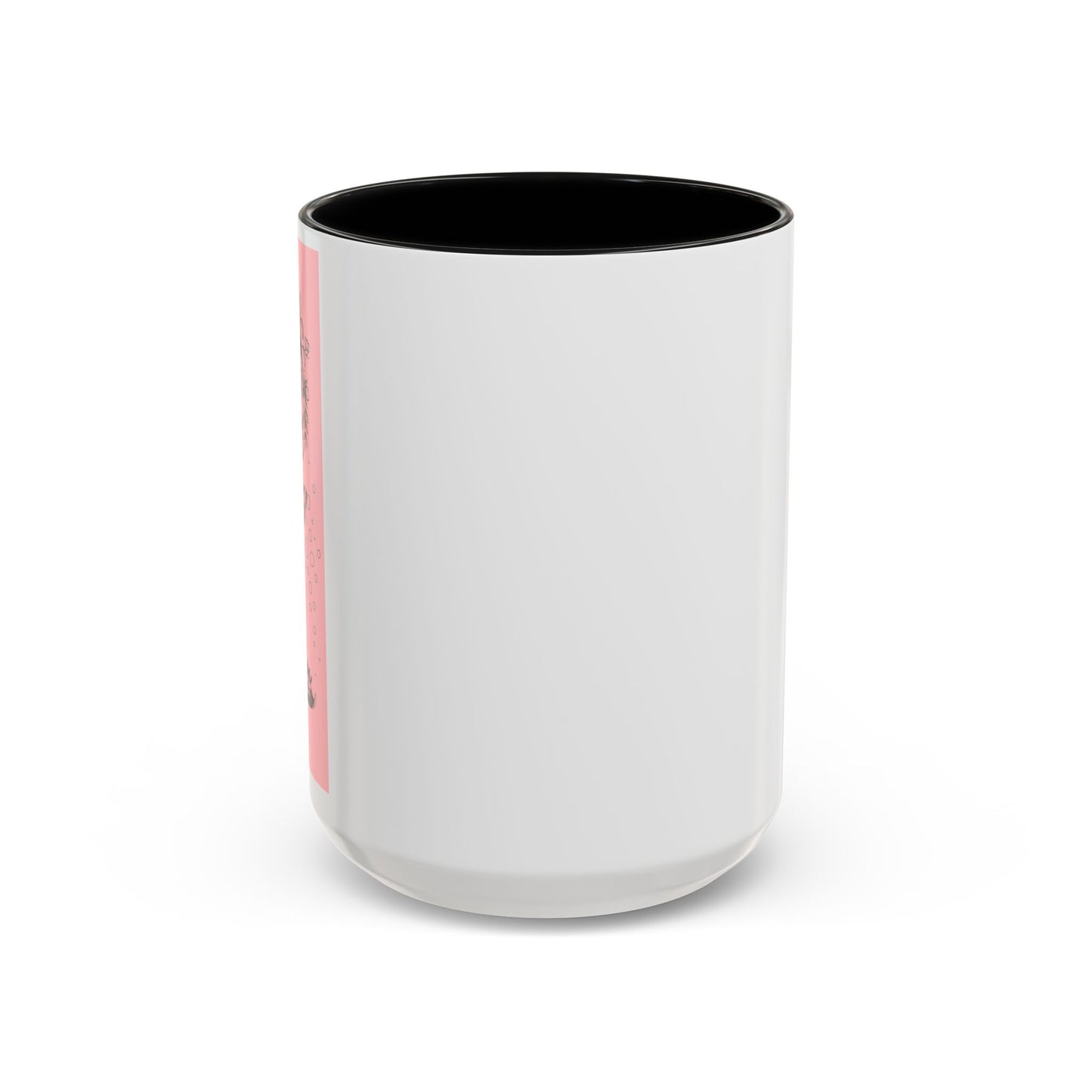 Minimal Pink Accent Coffee Mug | Accent Coffee Mug