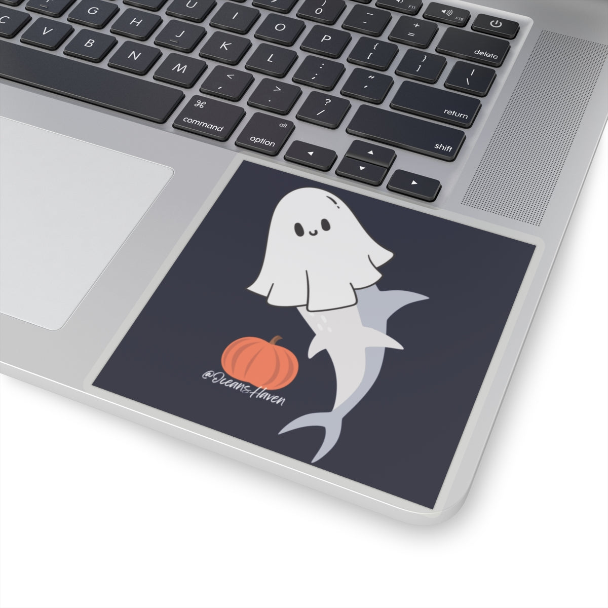 Cute Ghost Shark Sticker