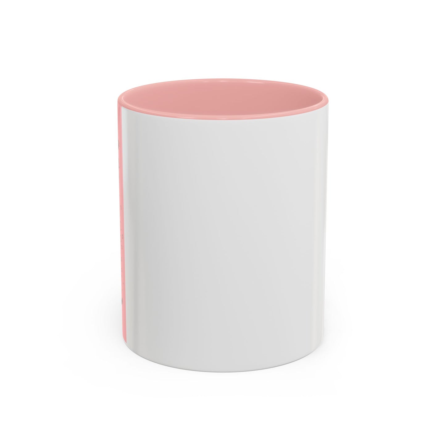 Minimal Pink Accent Coffee Mug | Accent Coffee Mug