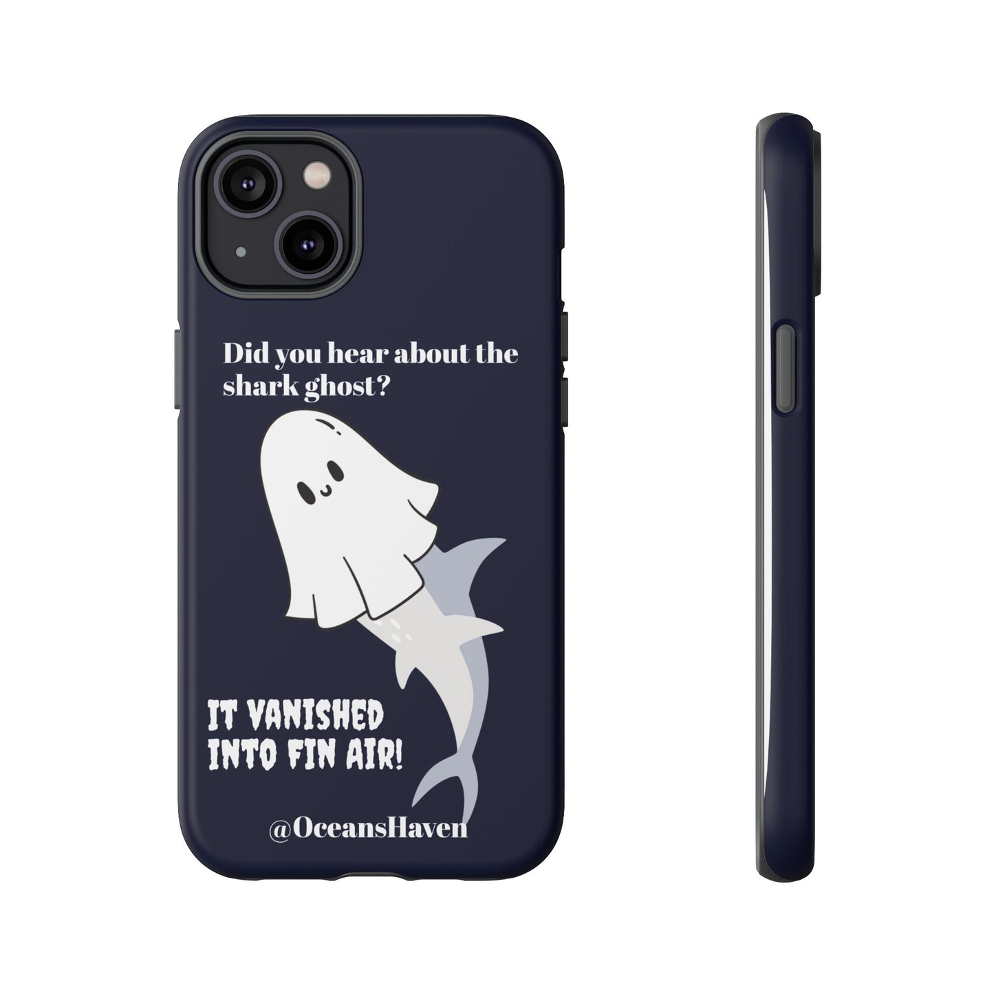 Cute Ghost Shark Phone Tough Phone Case